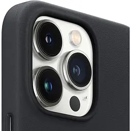 Оригінальний шкіряний чохол Apple Leather Case with MagSafe для iPhone 13 Pro Max (6.7") Midnight Black MM1R3ZM/A - мініатюра 10