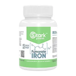 Залізо фумарат Iron Fumarate 50 mg 60 капсул
