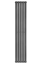 Вертикальний дизайнерський радіатор опалення Arttidesign Livorno 5/1600/340/50 сірий матовий - мініатюра 3