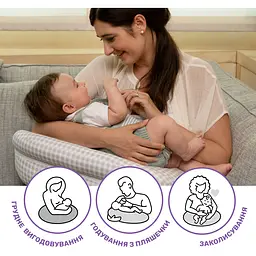 Подушка для годування Boppy Deluxe бірюзово-помаранчева (79912.43) - мініатюра 8