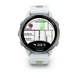 Смарт-годинник Garmin Forerunner 970, Whitestone/Amp Yellow, GPS (010-02969-11) - мініатюра 8