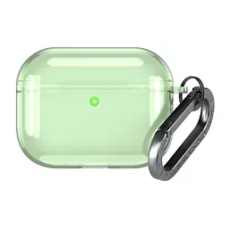 Чохол для навушників Apple AirPods Pro 3, зелений, Air, термополіуретан (TPU), протиударний, захист від подряпин, пилу і ударів, футляр з карабіном для кріплення, точні вирізи для доступу до роз"ємів, ArmorStandart (ARM88305)