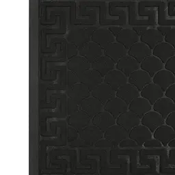 Килимок придверний Eco Fabric Луска з кромкою чорний 40 х 60 см (4060-101) - мініатюра 5