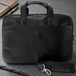 Чоловічий портфель з натуральної шкіри Tony Perotti Italico 7044-40 nero (90641) Чорний - мініатюра 8