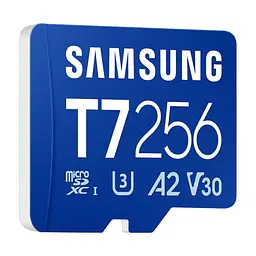 Карта пам'яті Samsung 256GB microSDXC class 10 UHS-I U3 V30 A2 T7 (MB-MB256T/WW) - мініатюра 3