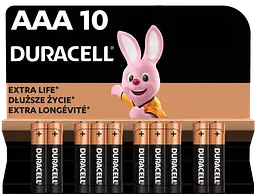 Лужні батарейки Duracell LR03 MN2400 уп. 1х10 шт. (6425679)