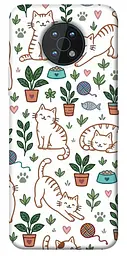 TPU чохол Demsky Cats pattern для Nokia G50