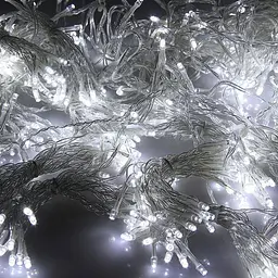 Світлодіодна гірлянда на ялинку LED 300 W-2 на 13 метрів, Білий кабель, гірлянда на 300 лампочок (ST) - мініатюра 5