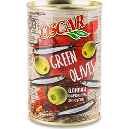 Оливки фаршировані анчоусом Oscar 300 г