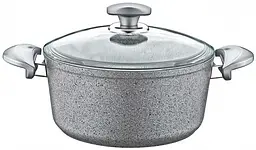 Кастрюля со стеклянной крышкой OMS 3110-30-Grey 8.7 л 30 см серая
