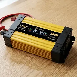 Автомобільний інвертор Жовтий / Перетворювач напруги з 12-220 V, 500 Вт, 2хUSB - мініатюра 2
