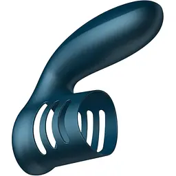 Насадка на пеніс B - Series Fox Foxshow Wibrator Silicone Ring 11 см синій