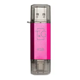 Флеш накопичувач USB 4Gb T G Star TG009TC, Purple, Type-C/USB 2.0 (TG009TC-4GFC)