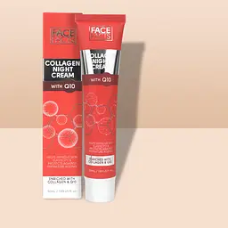 Нічний крем для обличчя Face Facts Collagen Night Cream With Q10 з колагеном та коензимом Q10 50 мл - мініатюра 2