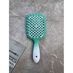 Гребінець EСТЕТ Супер Браш Hollow Comb силіконовий ворс омбре (21*9*5см)