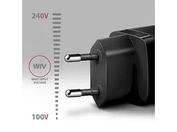 Мережевий зарядний пристрій AXAGON USB-C 20 W Black (ACU-PQ20) - мініатюра 3