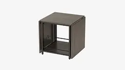 Стіл журнальний трансформер Куб Комбо Ferrum-decor 540x532x500 Чорний метал ДСП Дуб Сонома Трюфель 16 мм (FRD-105154) - мініатюра 6