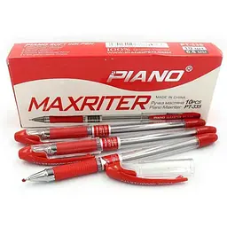 Ручка масляна PIANO червоний 0,7мм PT-335, Maxriter
