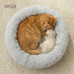Плюшевий лежак Happet для котів та собак, сірий, 40 см, XS (LP01) - мініатюра 4