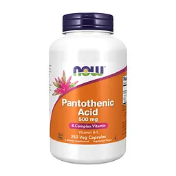 Пантотенова кислота Pantothenic Acid 500 мг 250 капсул