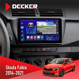 Штатна магнітола Skoda Fabia 2014-2021 Decker D9-009 4x64, DSP, 4G, 2k Decker (НФ-00008398)