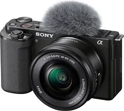 Бездзеркальний фотоапарат Sony ZV-E10 Kit 16-50mm f3.5-5.6 OSS Black (ILCZVE10LB.CEC) [88779] - мініатюра 2