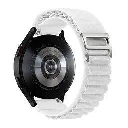 Ремінець для Samsung Gear S2 Classic - білий Watchbands NormalCloth Wave ширина кріплення 20мм нейлоновий (W26-6WB17487963) - мініатюра 2