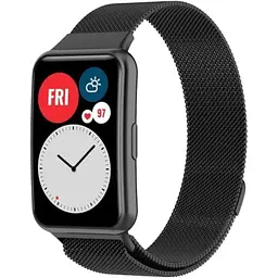 Ремінець DK Huawei Fit / Fit SE Metal Milanese Loop Magnetic (black)