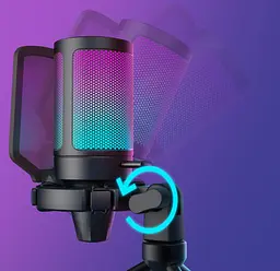 Мікрофон конденсаторний Fifine A6V-B Ampli Game RGB USB Black - мініатюра 13