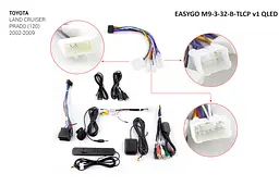 Штатна автомагнітола EasyGo M9-3-32-B-TLCP v1 QLED Toyota Land Cruiser Prado (120) - мініатюра 2