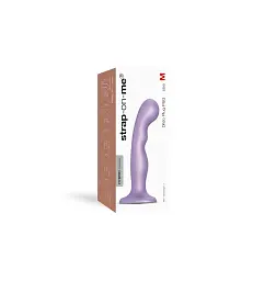 Насадка для страпону Strap-On-Me Dildo Plug P&G Lilas Metallic M - мініатюра 6
