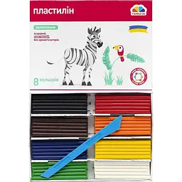 Пластилін "Захоплення" 8 кольорів, 128 г "Гамма"