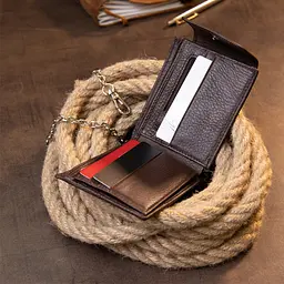 Портмоне унісекс з ланцюжком Vintage 11х9х1 см acs0016980 - мініатюра 7