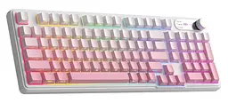 Клавіатура MageGee GK960 RGB (6971969729049) White/Pink (G-000004396)