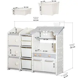 Стелаж Mealux Master Chef White (KD-E154 White) - мініатюра 2