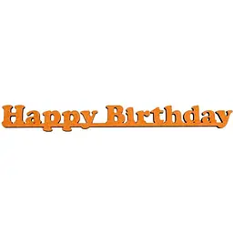 Заготовка напис Rosa Talent Happy Birthday МДФ 40х4.6х0.6 см