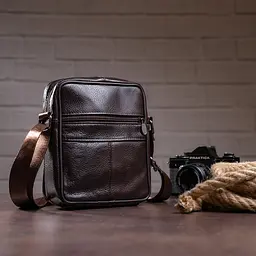 Чоловіча шкіряна сумка Vintage 16,5х19,5х6 см sum0012331 - мініатюра 4