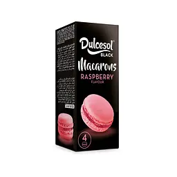 Макаруни Dulcesol Black Macarons з малиновым смаком 80 г