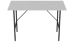 Стіл письмовий Line Тайм Ferrum-decor 750x1200x600 Чорний метал ДСП Біле 16 мм (FRD-104885) - мініатюра 5