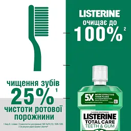 Ополіскувач для ротової порожнини Listerine Total Care Захист зубів та ясен 500 мл (103060070) - мініатюра 4