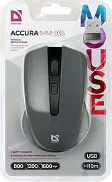Bluetooth миша DEFENDER Accura MM-935 (52936) gray UA - мініатюра 6