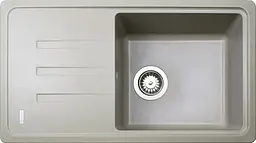 Кухонна мийка Adamant SLIM LONG сахара 780x435x200 мм, з крилом 78 см - мініатюра 1