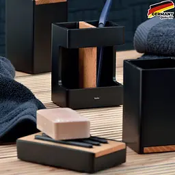 Стакан для зубних щіток KELA Cube чорний 7х7х11 см (23687) - мініатюра 5