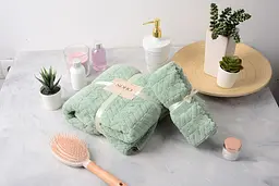 Набір рушників Soho Gentle min, в коробці, 35х75 см +70х140 см, 2 шт., м'ятний (1172К) - мініатюра 5
