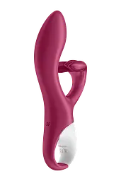 Вібратор-кролик Satisfyer Embrace me, 21.6х4.6 см бордо - мініатюра 5