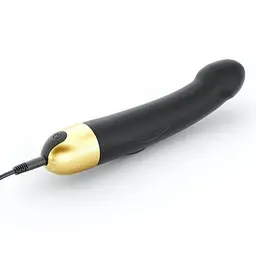 Вібратор Dorcel Real Vibration M Gold 2.0G-Spot стимуляція "Реальна Вібрація" 3.7 см Чорний - мініатюра 4