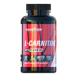 Жироспалювач L-Carnitine, 60 капсул Vansiton fit0016606 - мініатюра 1
