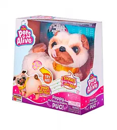 Інтерактивна м'яка іграшка Pets Alive Танцюючий Мопс (9521) - мініатюра 5