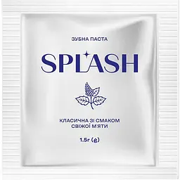 Зубна паста Splash мініатюра класична зі смаком свіжої м'яти