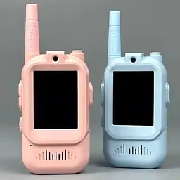 Дитяча рація з відеозв'язком XPRO Video Walkie Talkie, відео- та голосовий зв'язок, 2 рації, Type-C, HD-камера, дальність зв'язку до 300 м - синій + рожевий (50323-20130_731) - мініатюра 4